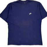 Nike T-Shirt - Large Blue Cotton