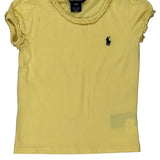 Age 3 Ralph Lauren T-Shirt - XS Yellow Cotton