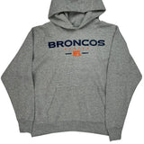 Denver Broncos Nfl Hoodie - Medium Gray Cotton Blend