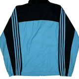Adidas Striped Track Jacket - Large Black Polyester