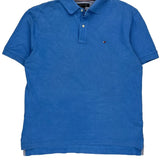 Tommy Hilfiger Polo Shirt - Large Blue Cotton