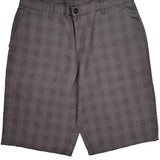 Dickies Checked Chino Shorts - 36W 12L Gray Cotton Blend