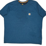 Carhartt T-Shirt - 2XL Blue Cotton