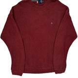 Chaps Ralph Lauren Jumper - XL Burgundy Cotton