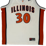Illinois Nike Jersey - Large White Polyester