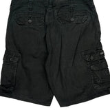 Lee Cargo Shorts - 36W 11L Black Cotton