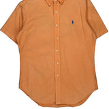 Ralph Lauren Short Sleeve Shirt - Small Orange Cotton