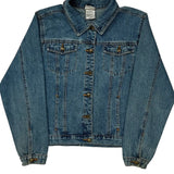 Tinker Bell Disney Cartoon Denim Jacket - Medium Blue Cotton