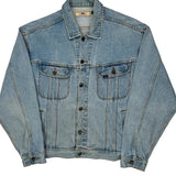 Suzuki Lee Graphic Denim Jacket - XL Light Wash Denim