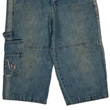 Dognose Double Knee Carpenter Shorts - X-Largew 15L Light Wash Denim