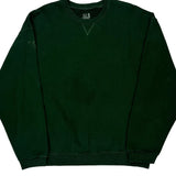 Fruit Of The Loom Sweatshirt - Large Green Cotton
