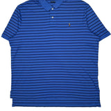 Polo By Ralph Lauren Striped Polo Shirt - 2XL Blue Cotton