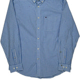 Tommy Hilfiger Checked Shirt - Medium Blue Cotton