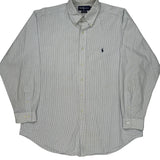 Ralph Lauren Checked Shirt - XL Blue Cotton