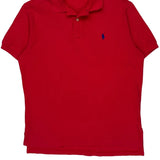 Polo By Ralph Lauren Polo Shirt - Large Red Cotton