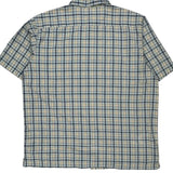 Dickies Checked Short Sleeve Shirt - XL Blue Cotton Blend