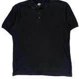 Dickies Polo Shirt - Large Black Cotton Blend