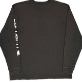 Carhartt Spellout Long Sleeve T-Shirt - Large Black Cotton
