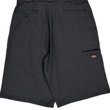 Dickies Chino Shorts - 32W 11L Black Cotton Blend