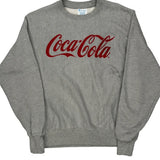 Champion Spellout Sweatshirt - Medium Red Cotton Blend