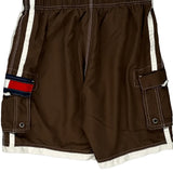 Tommy Hilfiger Cargo Swim Shorts - Medium Brown Polyester