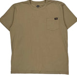 Dickies T-Shirt - XL Beige Cotton