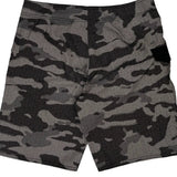 Oakley Camo Shorts - 32W 10L Grey Polyester