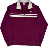 Nike Striped Track Jacket - XL White Polyester