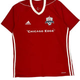 Chicago Edge Adidas Football Football Shirt - Large Red Polyester