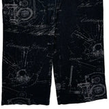 Motorcycle Harley Davidson Graphic Joggers - Large Black Cotton