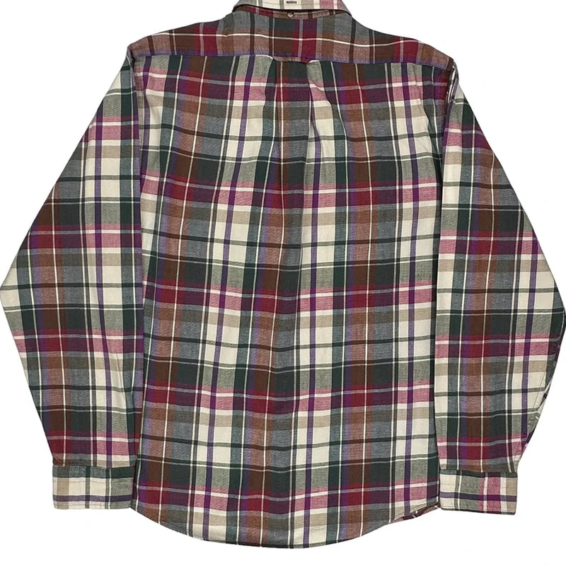 Gant Checked Flannel Shirt - Large Multicoloured Cotton