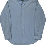 Ralph Lauren Checked Shirt - XL Blue Cotton