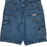 Wrangler Carpenter Shorts - 32W 9L Blue Cotton