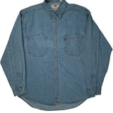 Levis Shirt - Large Blue Cotton