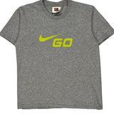 Nike T-Shirt - Small Gray Cotton