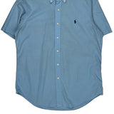 Ralph Lauren Short Sleeve Shirt - Medium Blue Cotton