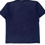 Nike Graphic T-Shirt - Medium Blue Cotton