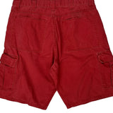 Wrangler Cargo Shorts - 33W 9L Red Cotton