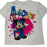 Mickey Mouse Disney Cartoon T-Shirt - Large Multicoloured Cotton