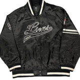 Vintage Lions Athletic Works Varsity Jacket - XL Black Polyester