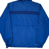Vintage Three Stripes Adidas Windbreaker - Large Blue Polyester