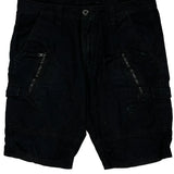 Armani Exchange Cargo Shorts - 34W 10L Black Cotton