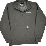 Fortune 100 Best Companies To Work For Carhartt 1/4 Zip - Large Grey Cotton Blend