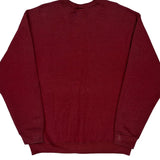 Unbranded Sweatshirt - XL Burgundy Cotton Blend