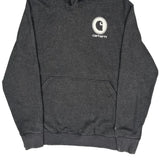 Carhartt Hoodie - Large Grey Cotton Blend