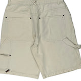 Unbranded Carpenter Shorts - 36W 12L Cream Cotton