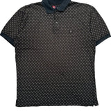 Chaps Ralph Lauren Polo Shirt - Medium Black Cotton