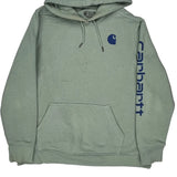 Carhartt Hoodie - 2XL Green Cotton