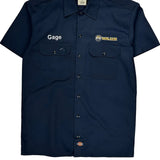 Walker Dickies Short Sleeve Shirt - Small Navy Cotton