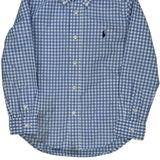 Age 5 Ralph Lauren Checked Shirt - XS Blue Cotton